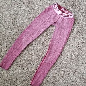 Gymshark Small Beet Marl Pink Flex Leggings